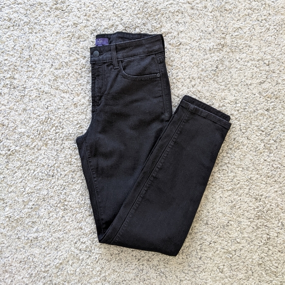 NYDJ Clarissa Skinny Ankle Denim, Black, 2 - Picture 3 of 12
